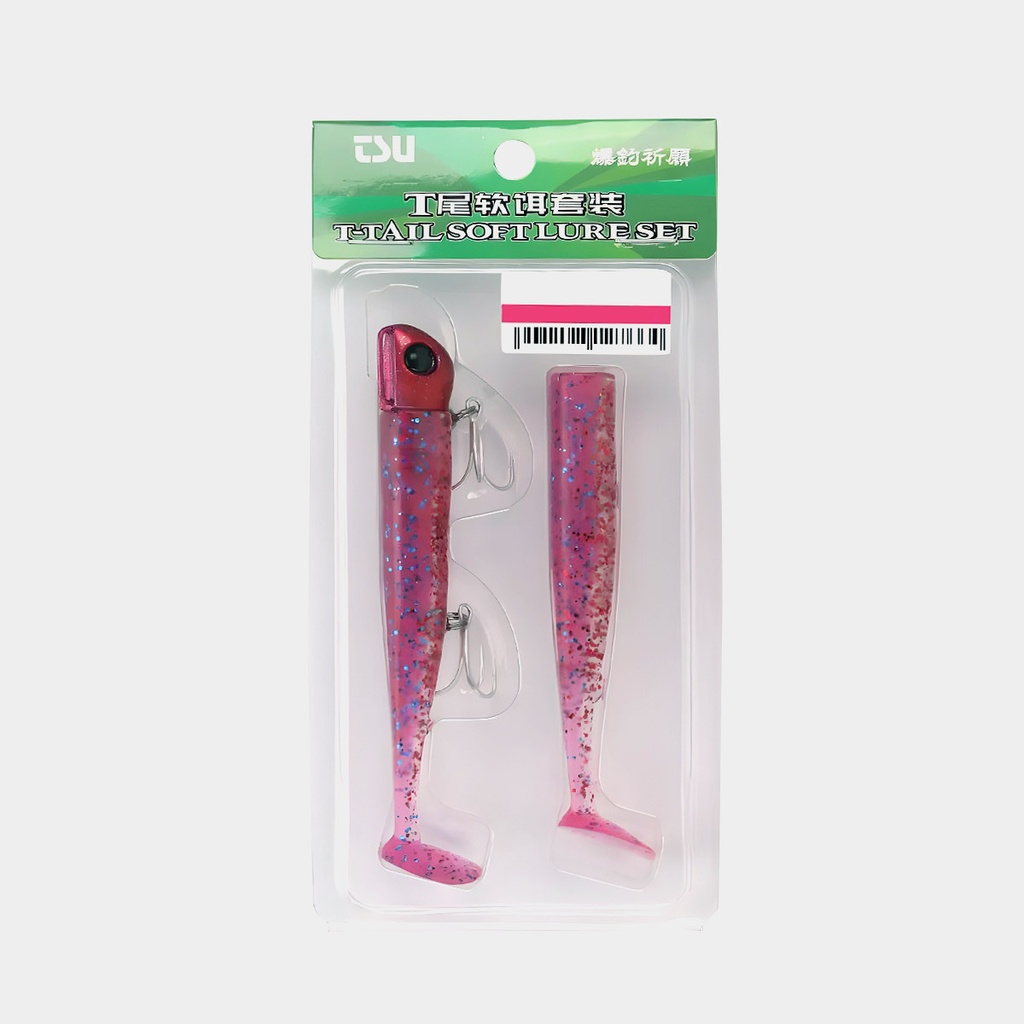Vinilo Tsurinoya T - Tail Soft Lure Set 35 - P G X 11 Cm
