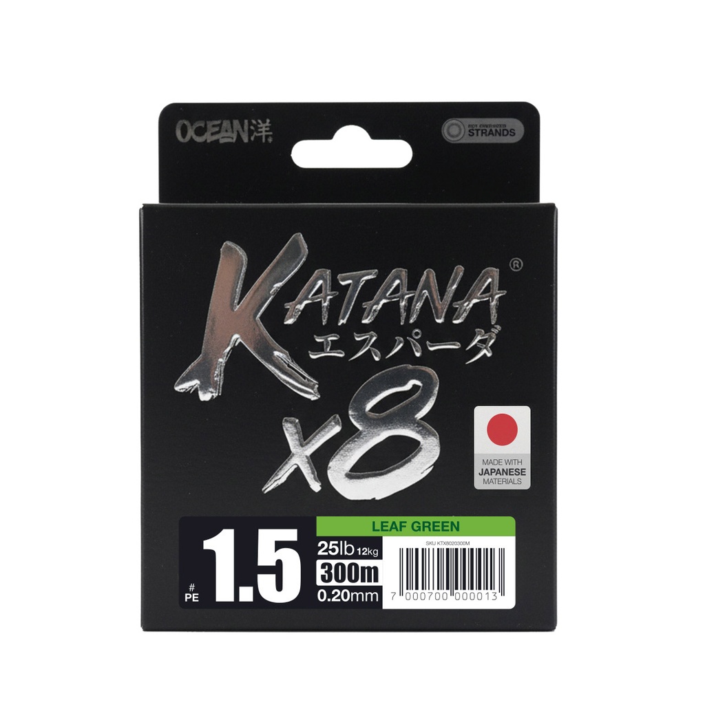 Multifilamento Ocean Katana 8X - Leaf Green - 0.20mm - 300M