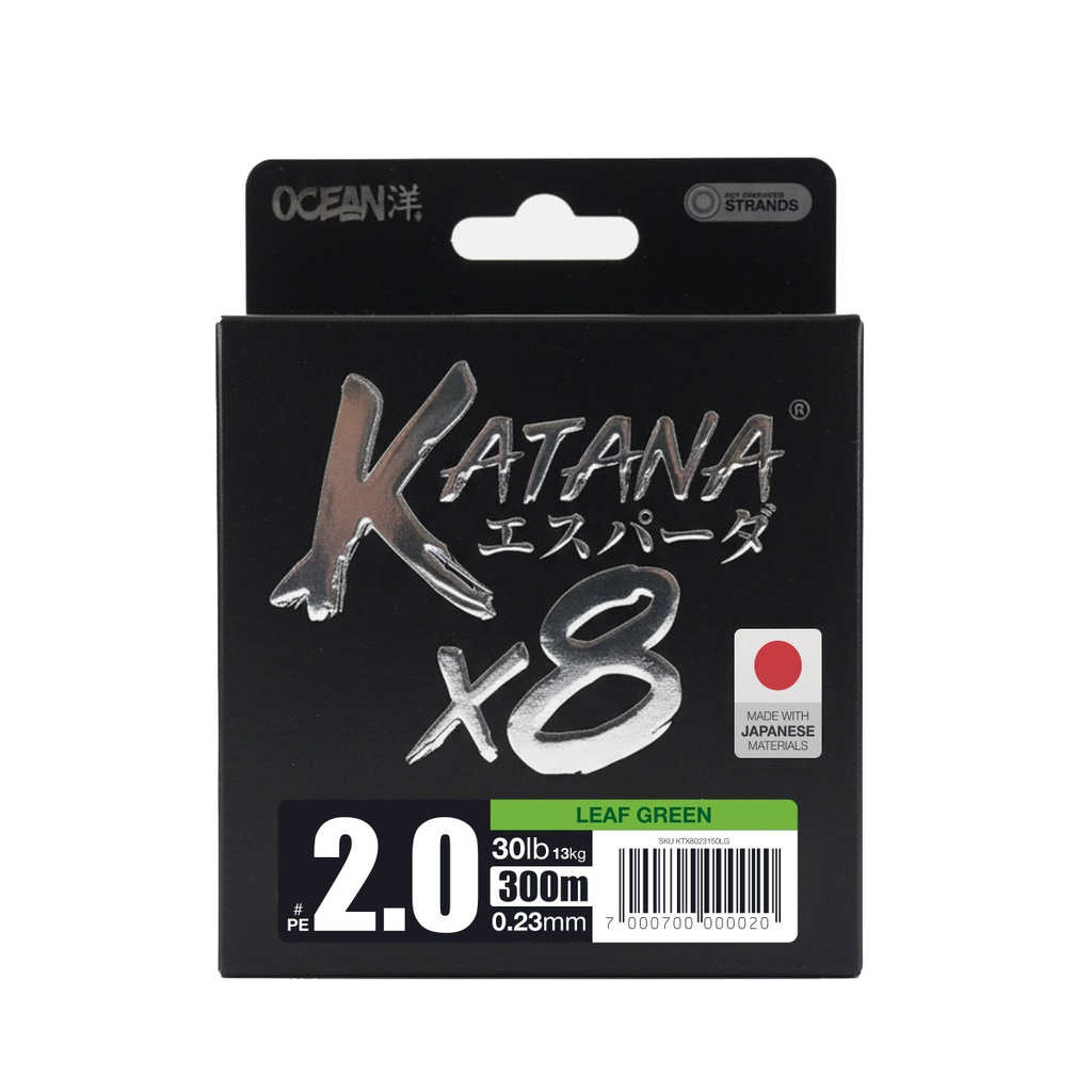 Multifilamento Ocean Katana 8X - Leaf Green - 0.23mm - 300M