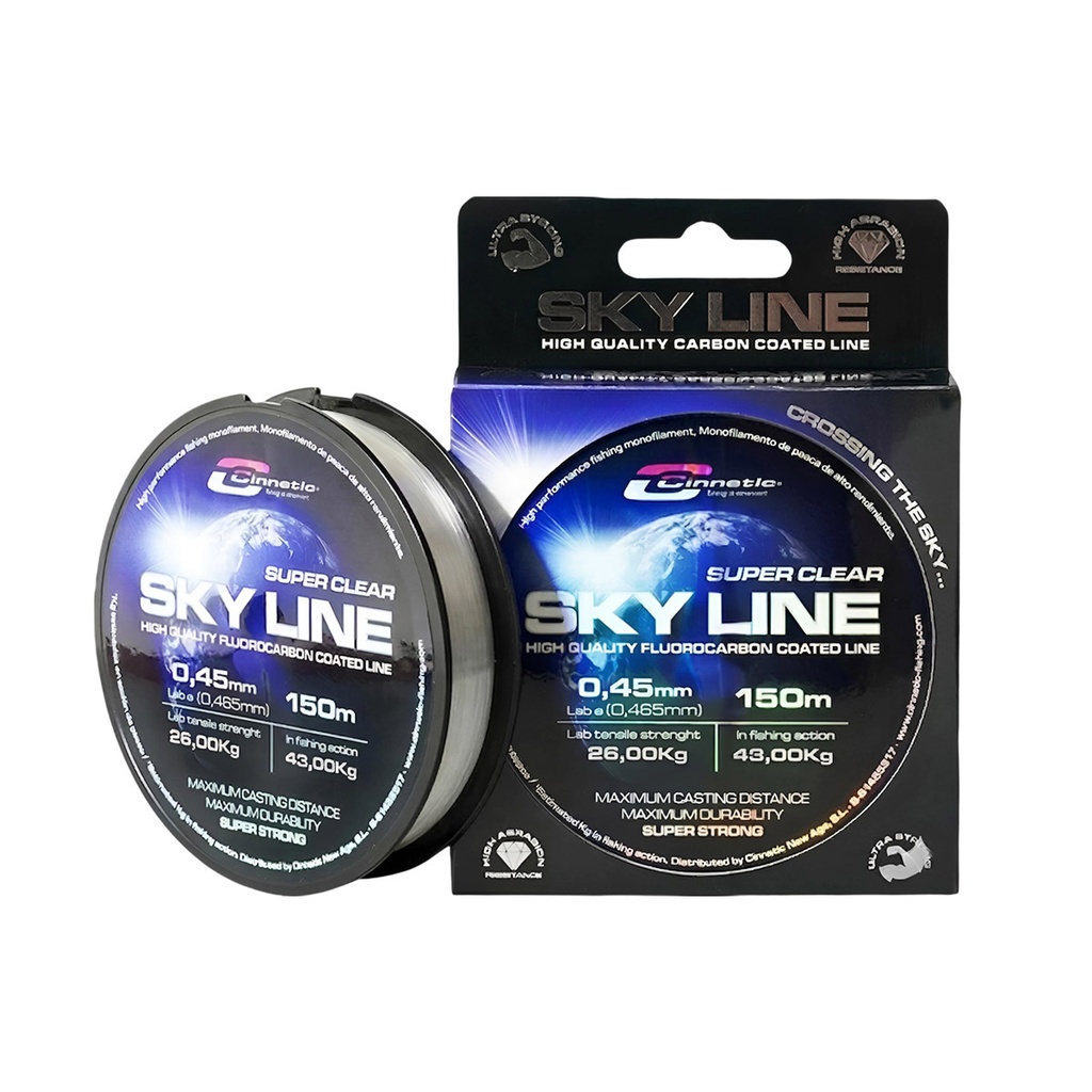 Monofilamento Cinnetic Sky Line Clear 0.45mm - 150 M