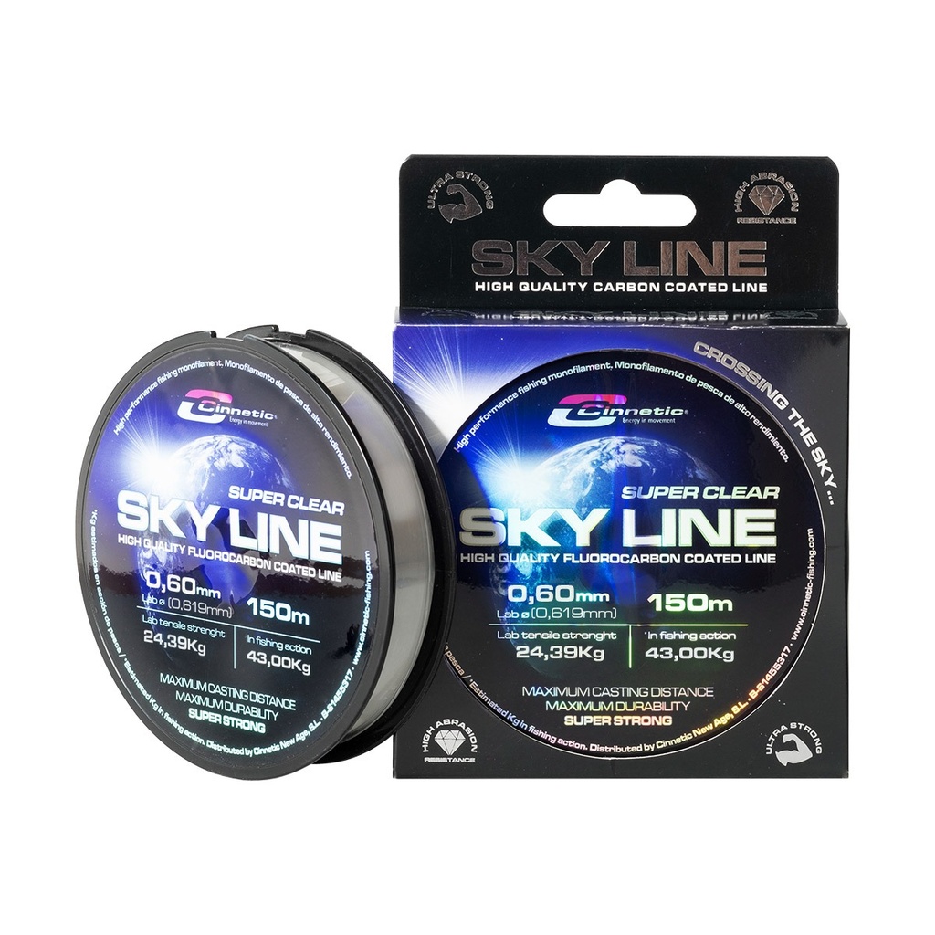Monofilamento Cinnetic Sky Line Clear 0.60mm - 150 M