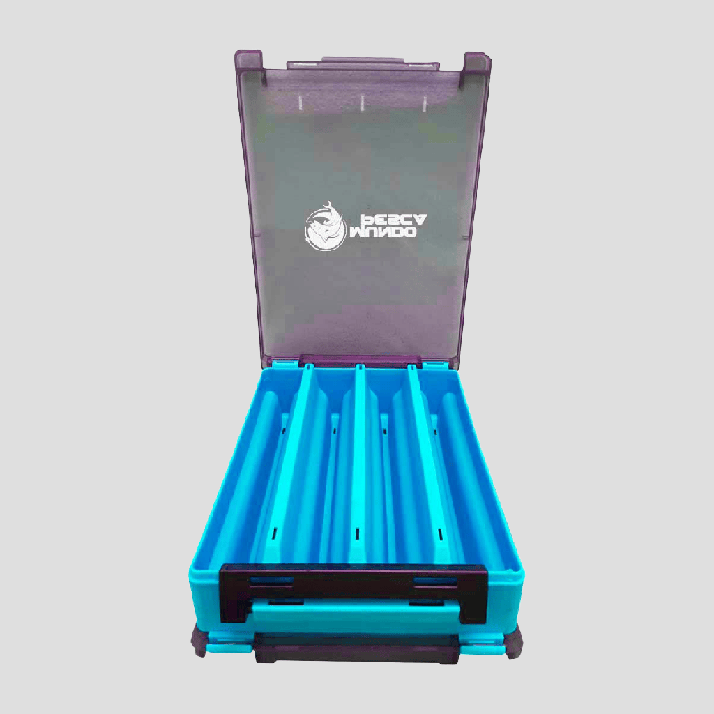 Caja Señuelera Sakana Mundo Pesca Vertical M / Celeste - 7 Pcs
