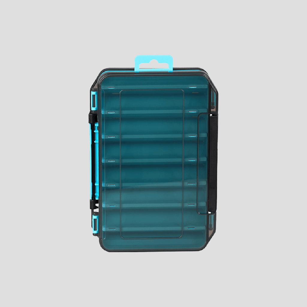 Caja Señuelera Tsurinoya Double Layer 1197 - 14 Pcs / Celeste
