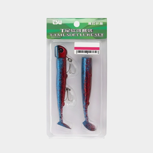 [TSU-SET-L] Vinilo Tsurinoya T - Tail Soft Lure Set - L 35g X 11 Cm