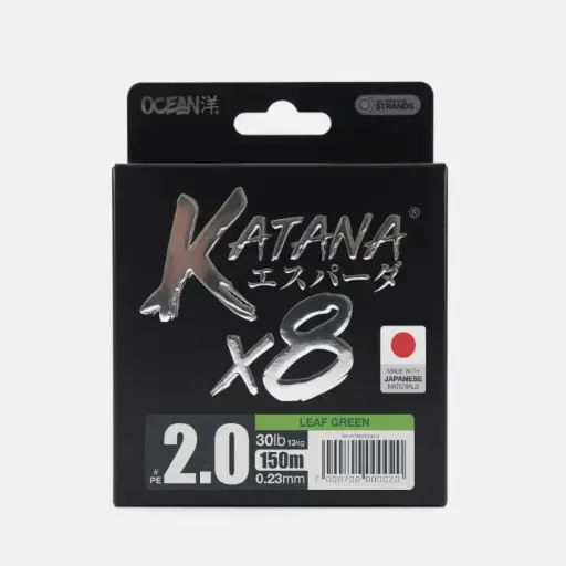 [KTX8023150LG] Multifilamento Ocean Katana 8X - Leaf Green - 0.23mm - 150M