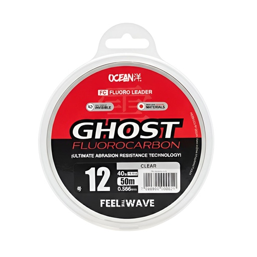 [GH05840LB50C] Sedal Fluorocarbono Ocean Ghost 0.586mm - 40Lbs - 50M
