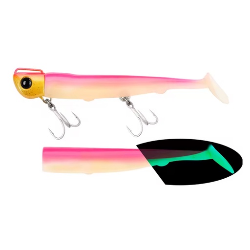 [TSU-SET-45-I] Vinilo Tsurinoya T - Tail Soft Lure Set - I 45g X 11.5Cm