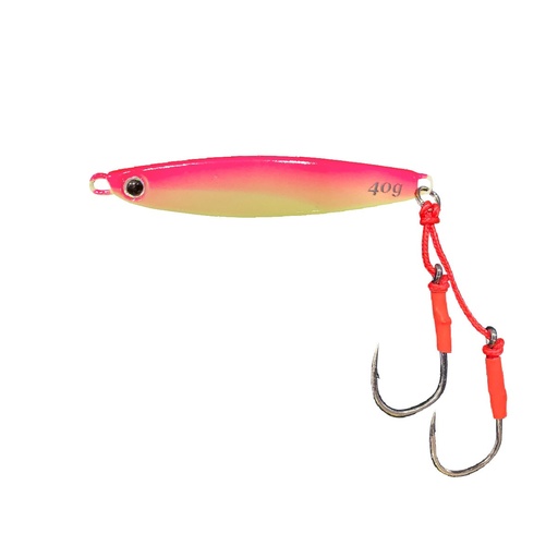 [JZK-CA40-HPG] Jig Ocean Jizoku Cast 40g / Hot Pink Glow