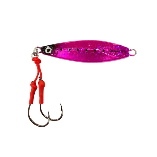 [JZK-SL60-HP] Jig Ocean Jizoku Slow 60g / Holo Pink